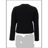 CARDIGAN "KENDRA" IN LANA CON BORDI SMERLATI