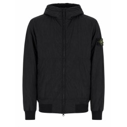 GIACCA BOMBER CON PATCH LOGO E CAPPUCCIO