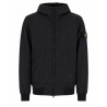 GIACCA BOMBER CON PATCH LOGO E CAPPUCCIO