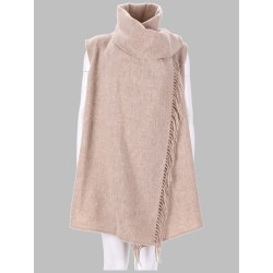 GILET CON SCIARPA IN LANA