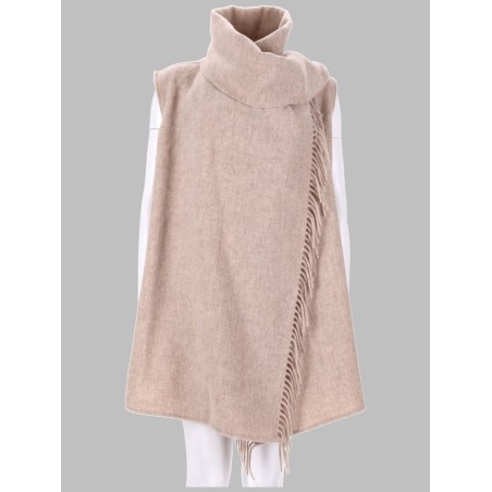 GILET CON SCIARPA IN LANA