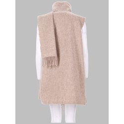 GILET CON SCIARPA IN LANA