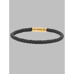 BRACCIALE IN PELLE INTRECCIATA