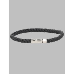 BRACCIALE IN PELLE INTRECCIATA