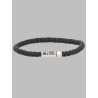 BRACCIALE IN PELLE INTRECCIATA