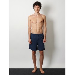 Nylon swimsuit with tone-on-tone logo patch