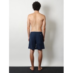 Nylon swimsuit with tone-on-tone logo patch