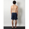 Nylon swimsuit with tone-on-tone logo patch