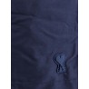 Nylon swimsuit with tone-on-tone logo patch