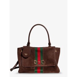 Paparazzo suede handbag with iconic Web Detail on the front
