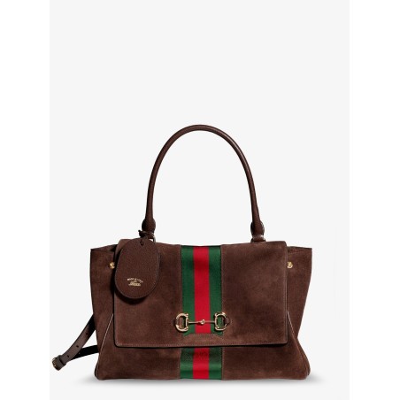 Paparazzo suede handbag with iconic Web Detail on the front