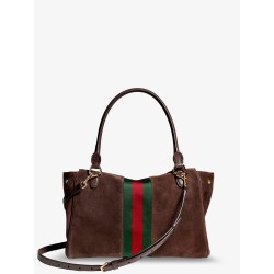 Paparazzo suede handbag with iconic Web Detail on the front