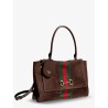 Paparazzo suede handbag with iconic Web Detail on the front