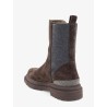 Suede boots with Monili details