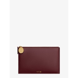 Duo leather clutch bag