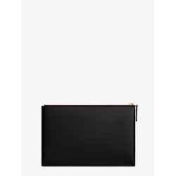 Duo leather clutch bag