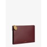 Duo leather clutch bag