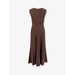 Flared Twill Fluid virgin wool dress