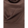 Flared Twill Fluid virgin wool dress