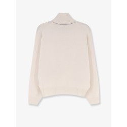 Cashmere turtleneck with Monili detail on the back