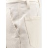 Baggy Wrinkled wool and cotton trousers