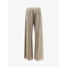 Gucci Primavera silk trousers with GG print