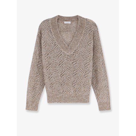 Mohair blend sweater with Dazzling pattern