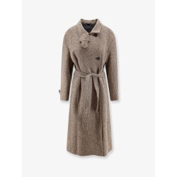 Herringbone coat with Monili detail