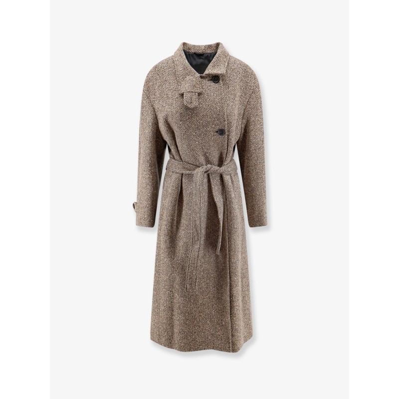 Herringbone coat with Monili detail