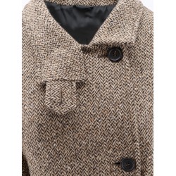 Herringbone coat with Monili detail