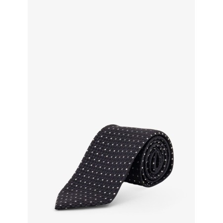 Silk tie with geometric pattern