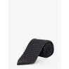 Silk tie with geometric pattern