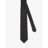 Silk tie with geometric pattern