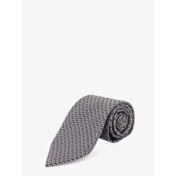 Silk tie with geometric pattern