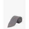 Silk tie with geometric pattern