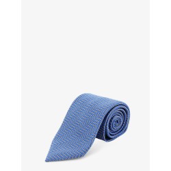 Silk tie with geometric pattern