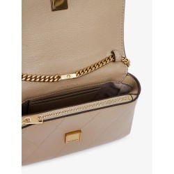 Charlie Quilted Top Handle Chain Wallet crossbodybag