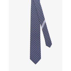 Silk tie with Owl print