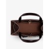 Romy Small suede satchel bag with shoulder strap