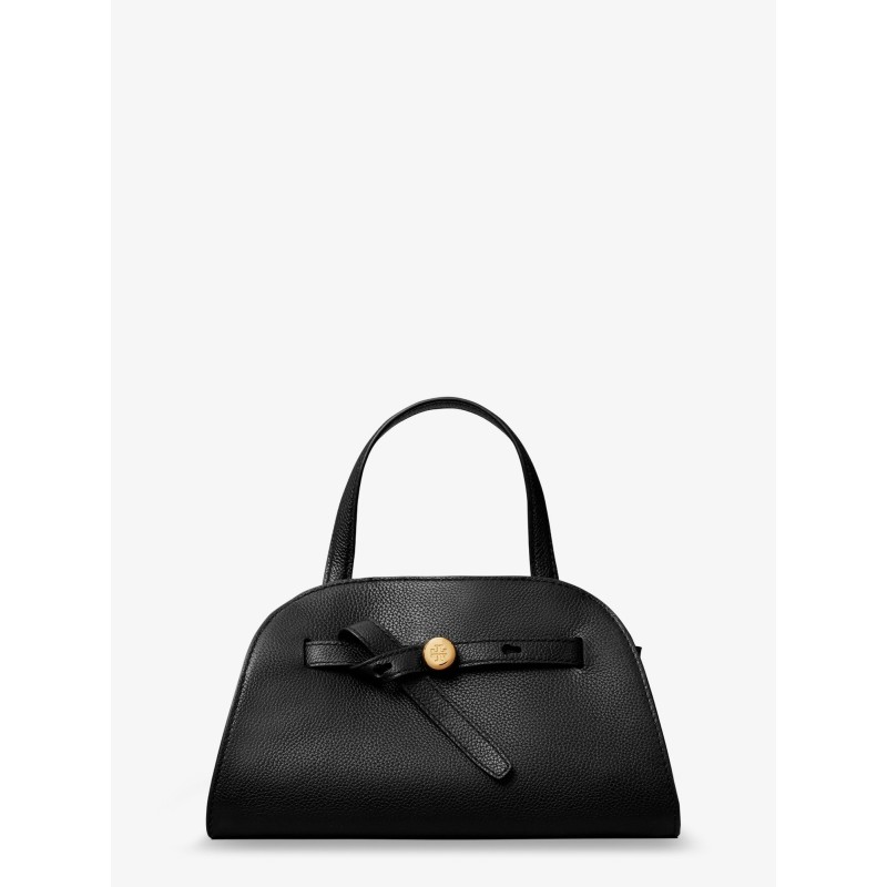 Romy Small Leather Satchel Bag with shoulder strap