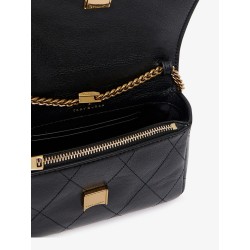 Charlie Quilted Mini Top Handle Chain Wallet crossbody bag