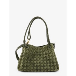 Parachute suede shoulder bag with Intrecciato motif
