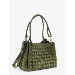 Parachute suede shoulder bag with Intrecciato motif