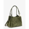 Parachute suede shoulder bag with Intrecciato motif
