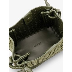 Parachute suede shoulder bag with Intrecciato motif