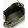 Parachute suede shoulder bag with Intrecciato motif