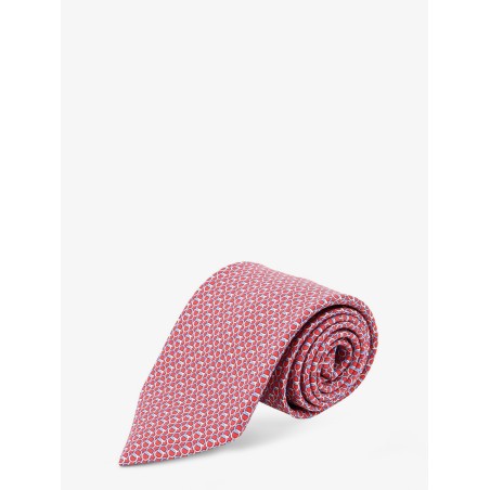 Silk tie with Intreccio print