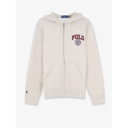 Cotton blend sweatshirt with hood