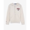 Cotton blend sweatshirt with hood
