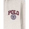 Cotton blend sweatshirt with hood